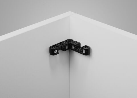 Häfele Ixconnect UC 16/64 Evrensel bağlantı elemanı 64x16x16 mm Kuzgun siyahı 262.00.100
