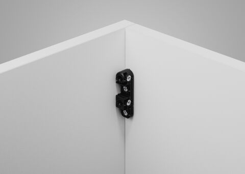 Häfele Ixconnect UC 16/64 Evrensel bağlantı elemanı 64x16x16 mm Kuzgun siyahı 262.00.100