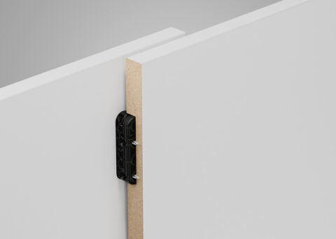 Häfele Ixconnect UC 16/64 Evrensel bağlantı elemanı 64x16x16 mm Kuzgun siyahı 262.00.100
