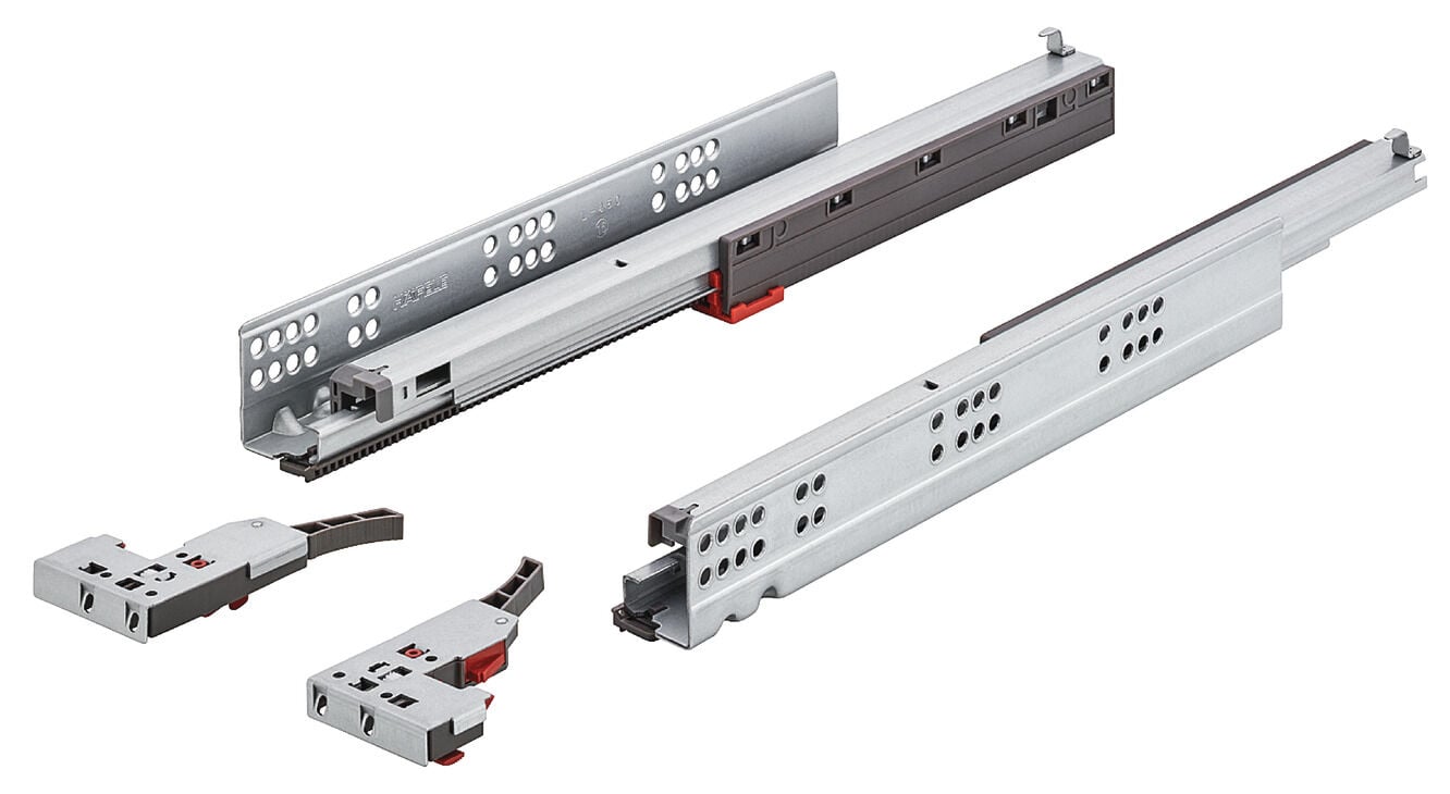 Häfele Matrix Runner UM A 30 Gizli ray tam açılımlı en A30 Synchro 450 mm mandallı montaj 433.03.654