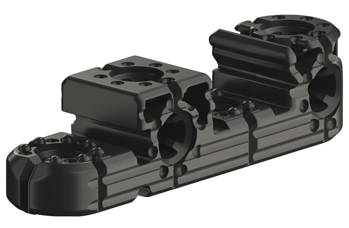 Häfele Ixconnect UC 16/64 Evrensel bağlantı elemanı 64x16x16 mm Kuzgun siyahı 262.00.100