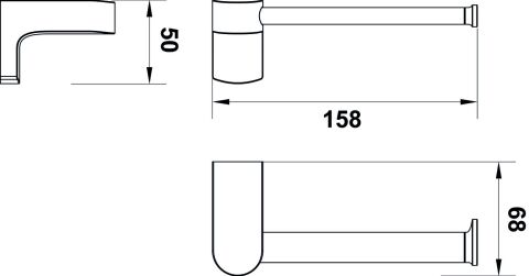 Häfele SEMPLE - Tuvalet Kağıtlık Parlak Krom 580.67.942