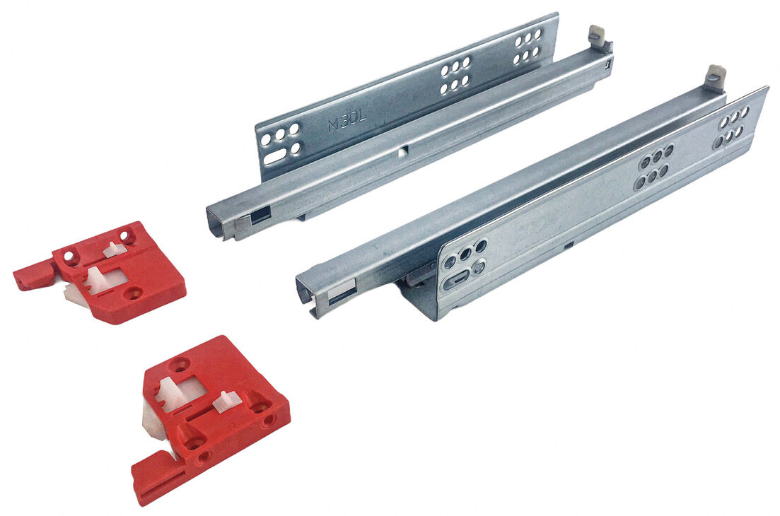 Häfele POW Gizli Ray Yavaşlatıcılı Mandallı Tek Açılım Max. çekmece genişliği = 300 mm 433.03.932