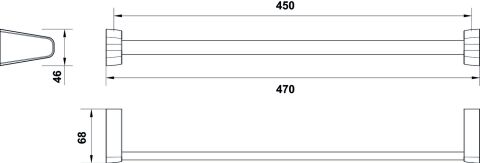 Uzun Havluluk, Hafele NORM - 580.68.110