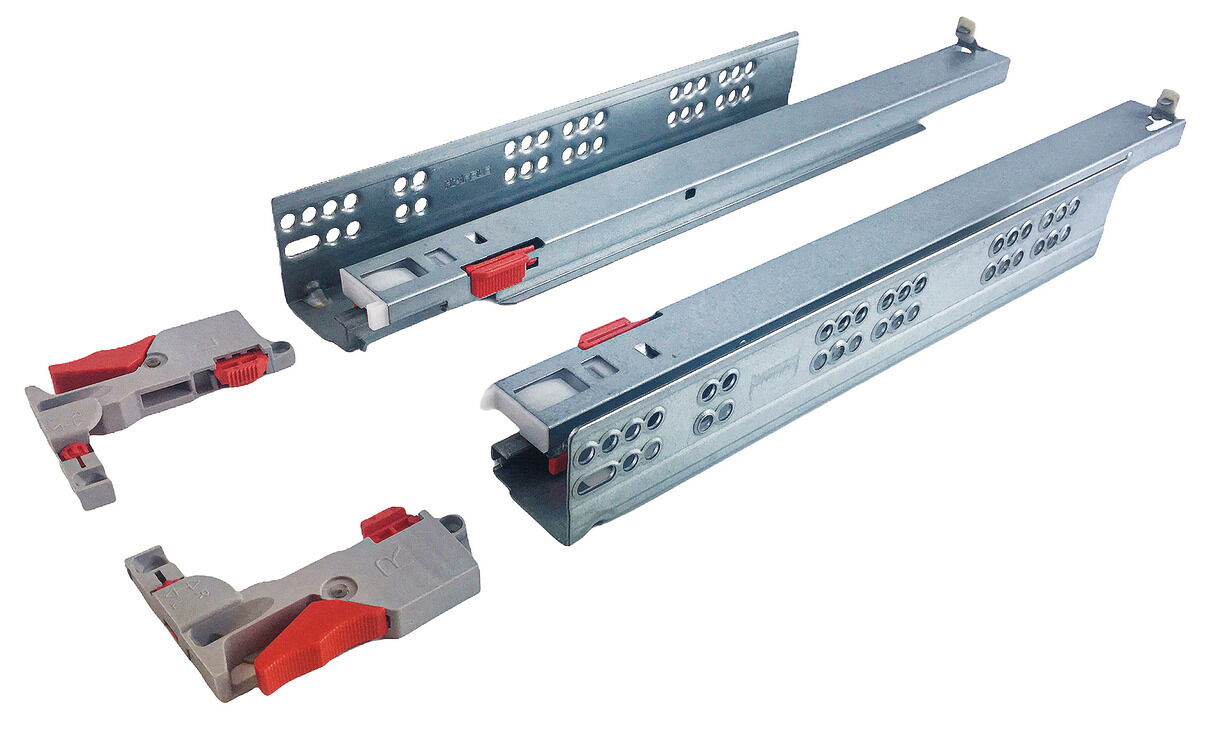 Häfele POW Gizli Ray Yavaşlatıcılı Mandallı Tam Açılım Max. çekmece genişliği = 450 mm 433.03.955