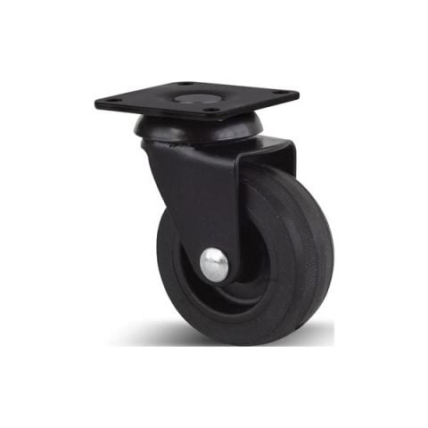 Hafele BLACKY Mobilya Tekerleği Frensiz Siyah Ø50x67mm