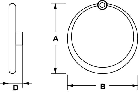 Häfele PROSS Sarkaç kulp Zamak - 62x17 mm 16 mm Altın renkli Parlak 100.16.890