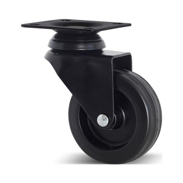 Hafele BLACKY Mobilya Tekerleği Frensiz Siyah Ø75x104mm