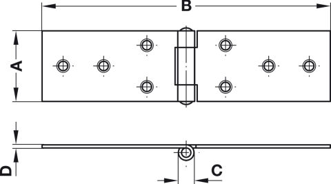 Häfele Menteşe Haddelenmiş perçinli pim ile krank A 28x80 mm 5,90 mm 80 mm 28 mm 354.31.931