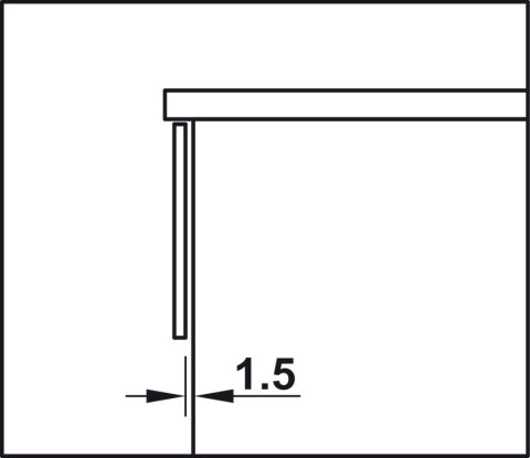 Häfele MATRIX UMS30 Gizli ray tam aç. yvş. 500 500 mm 30 kg 433.07.116