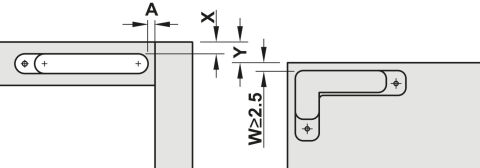 Häfele Gizli Montaj İçin Menteşeler Kapı Kalınlığı 20-40 30 kg 342.79.715