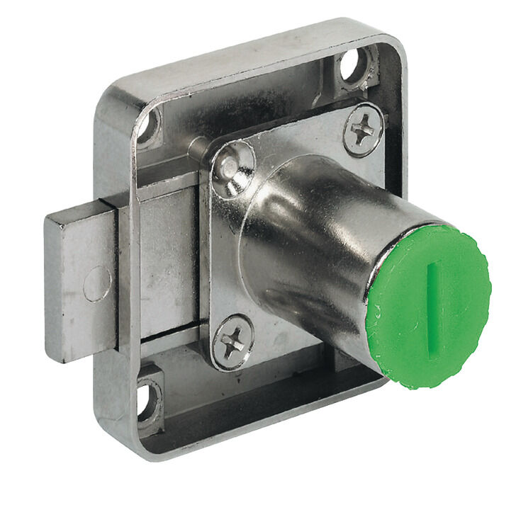 Häfele Symo EC Kilit sürgüsü kilidi seren mesafesi 25 18 mm Nikel kaplama sağ 232.26.600