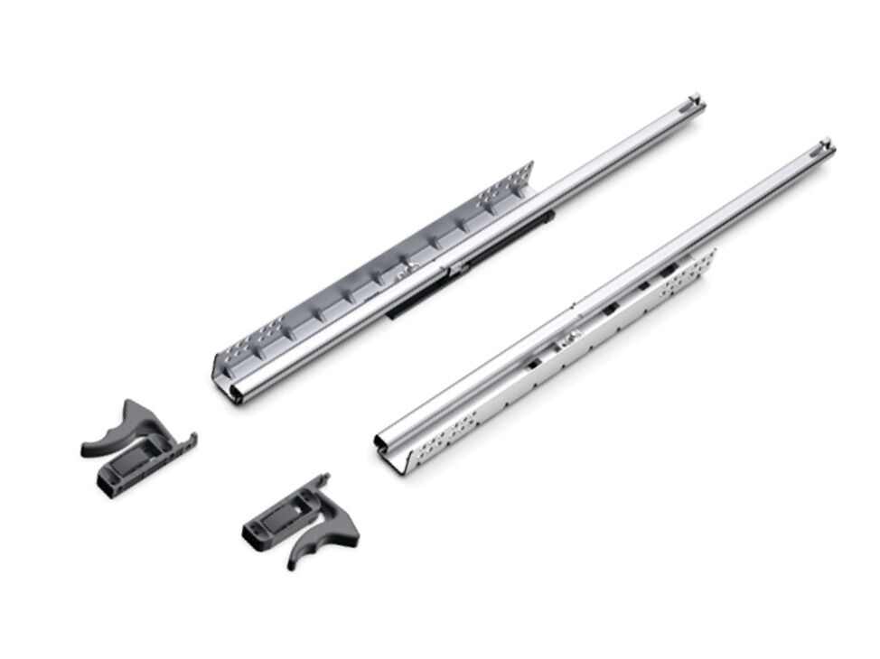 Häfele MATRIX UMS25 Gizli ray tek aç. yvş. 350 350 mm 433.08.793
