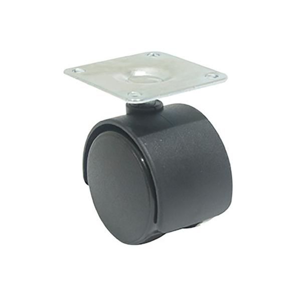 Hafele ROLLER05 Mobilya Tekerleği Frensiz Plaka Ø40x55mm