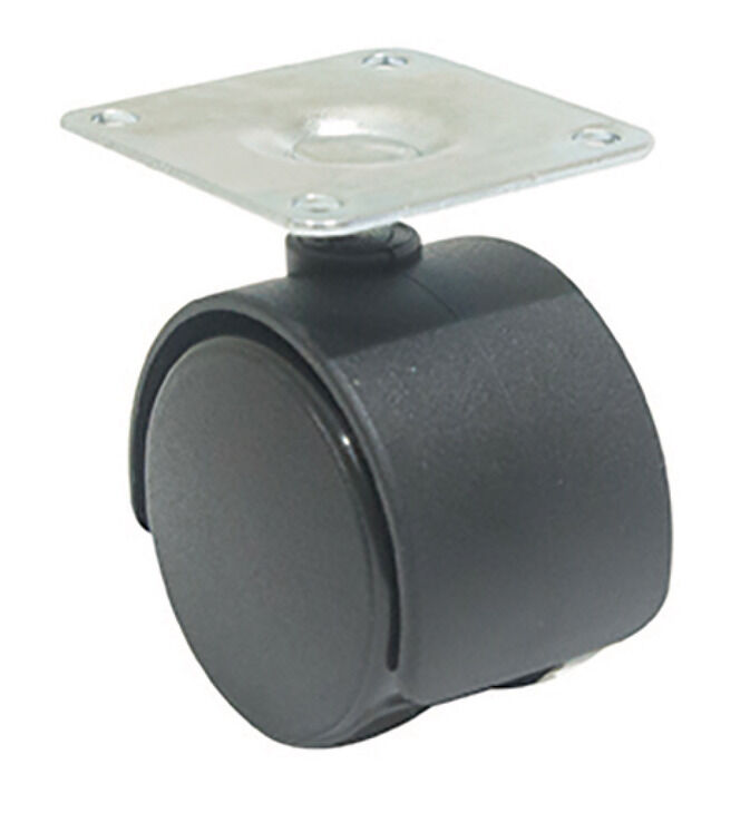 Häfele ROLLER05 - İkiz Tekerlek 40 mm 55 mm Siyah Mat Plakalı 661.40.330