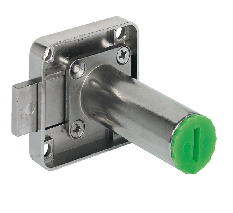 Häfele Symo EC Yüzeye monte sürgülü kilit seren 18 mm Nikel 232.26.622