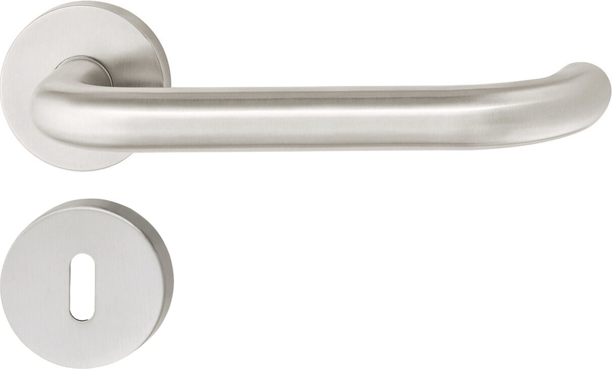 Häfele ROLAND-LONG M Kapı Kolu Seti Paslanmaz Çelik 53 mm Paslanmaz çelik renkli Mat 902.99.617