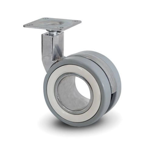 Hafele FUN Mobilya Tekerleği Frensiz Gri Ø75x108mm