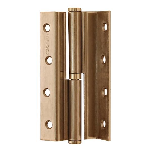 Hafele Yaprak Menteşe Binili Parlak Altın Çelik 120mm Sağ