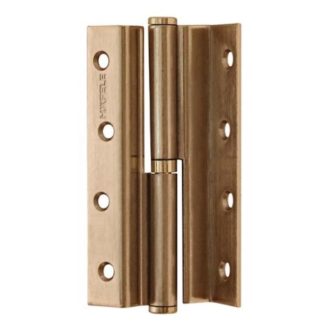 Hafele Yaprak Menteşe Binili Parlak Altın Çelik 120mm Sağ