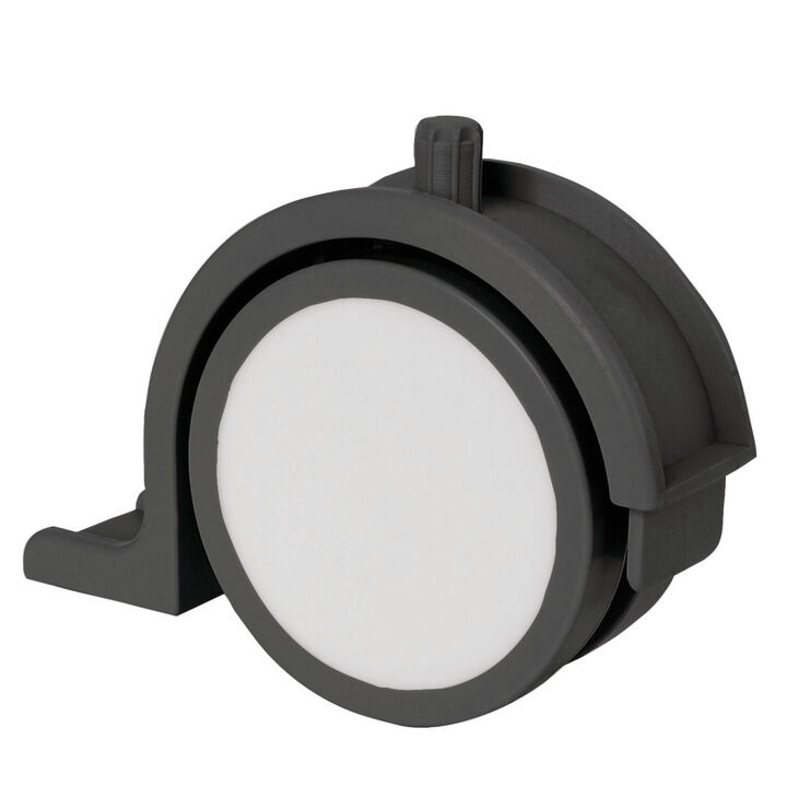 Häfele BAMBINO - Mobilya Tekerleği 65 mm Antrasit/Beyaz Frensiz, geçme 40 kg 661.40.550