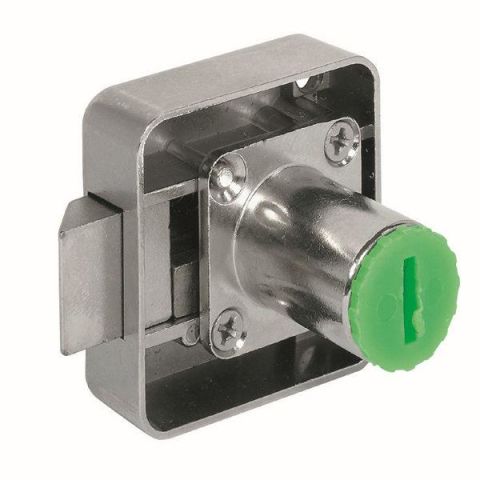 Hafele SYMO Yaylı Sürgü Kilit Nikel Kaplama 22mm Sol
