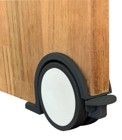 Häfele BAMBINO - Mobilya Tekerleği 65 mm Antrasit/Beyaz Frenli, geçme 40 kg 661.40.551