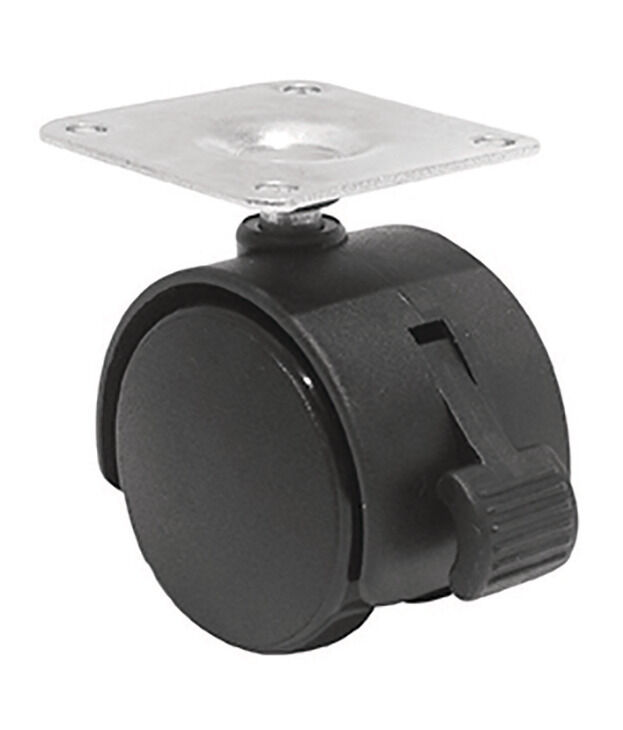 Häfele ROLLER05 - İkiz Tekerlek 40 mm 55 mm Siyah Mat Plakalı 661.41.330