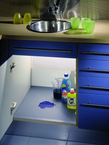 Häfele AQUA - Eviye Altı Damlalık 500x1,200 mm Beyaz 547.91.407