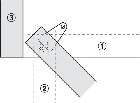 Häfele Pivot menteşe Plastik - Kahverengi 361.22.110