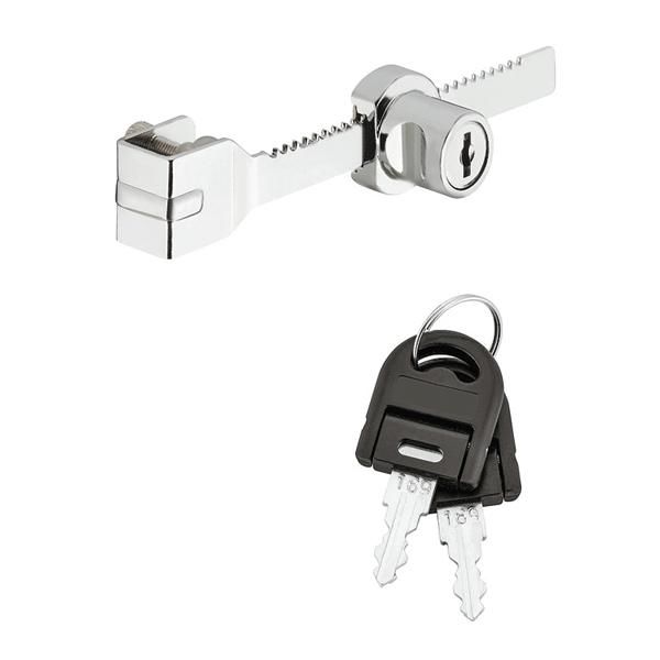 Hafele ECONO Cam Kapak Kayar Kilidi Zamak Parlak Krom