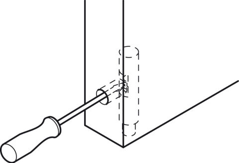 Häfele Pivot menteşe Plastik - Beyaz 361.22.710