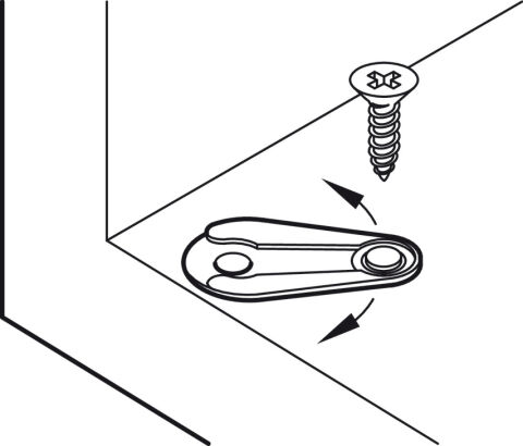 Häfele Pivot menteşe Plastik - Beyaz 361.22.710