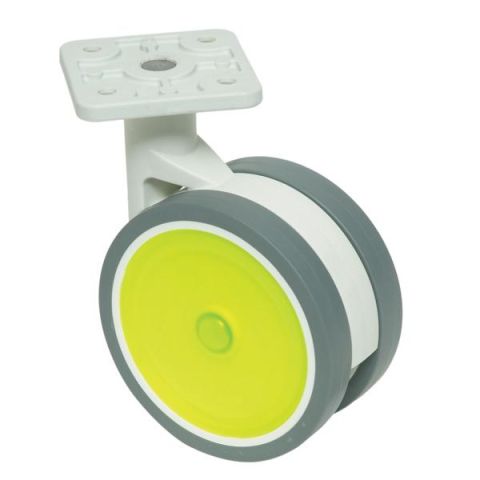 Hafele VEGA 100 Mobilya Tekerleği Frensiz Sarı Ø76x105mm