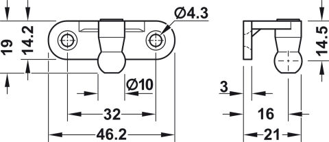 Häfele Kalkar kapak Gaz doldurulmuş piston kolu ahşap 300–600 mm 235 mm 365.01.901