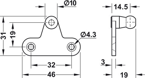 Häfele Kalkar kapak Gaz doldurulmuş piston kolu ahşap 300–600 mm 235 mm 365.01.901