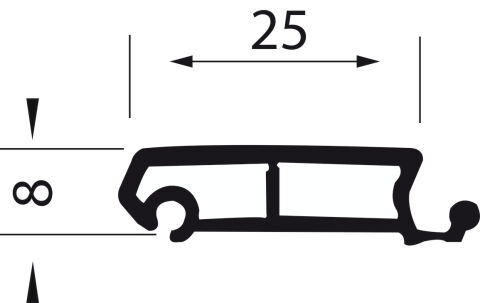 Häfele Stor paslanmaz çelik renkli 60cm - 443.22.053