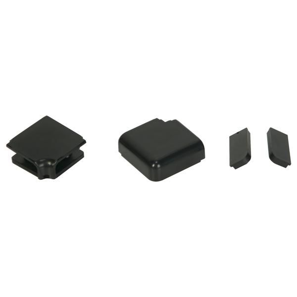 Hafele CSP02 Mutfak Tezgah Süpürgelik Dış Köşe Elemanı Mat Siyah