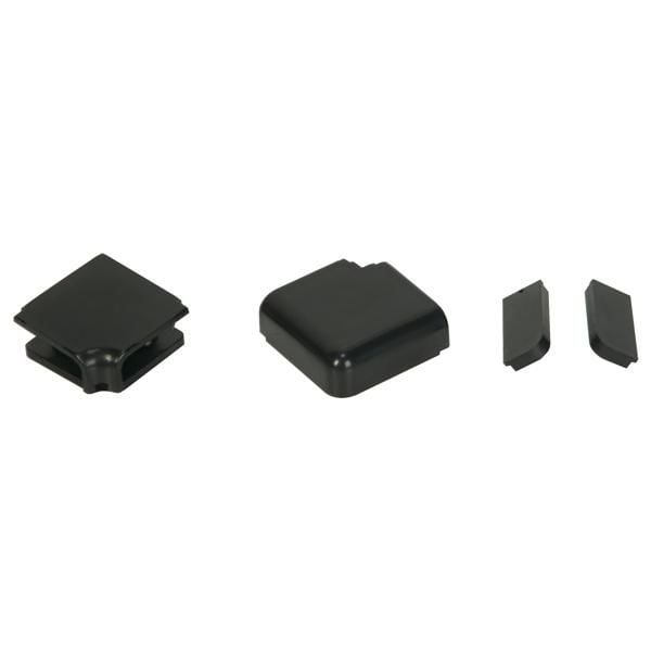 Hafele CSP02 Mutfak Tezgah Süpürgelik Yan Kapak Seti Mat Siyah