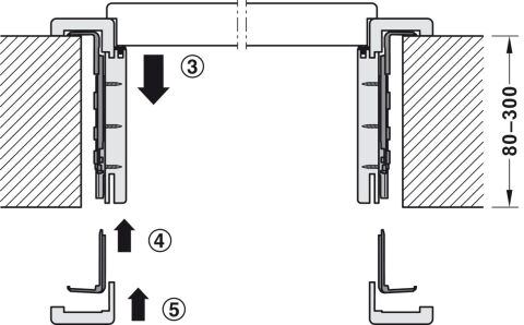 Hafele Startec Frame Fix, Kapı çerçevesi kelepçe