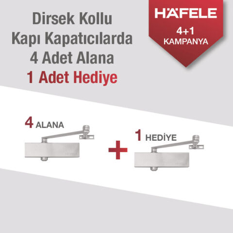 Hafele DC501 Kapatıcı F EN 2-5 kamp.set güm. - 931.77.200