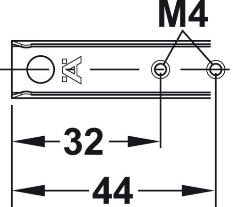 Häfele Bilyalı Ray 17 / 10 Ray Yüksekliği: 17 mm Tek 246 mm Çinko kaplama 10 kg 450.25.425