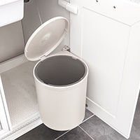 Hafele FIX II Çöp kutusu,ipli,krem beyaz,13 Lt