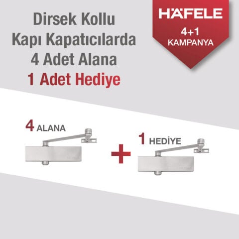 Hafele DC501 Kapatıcı EN 2-5 kamp.set güm.sab.