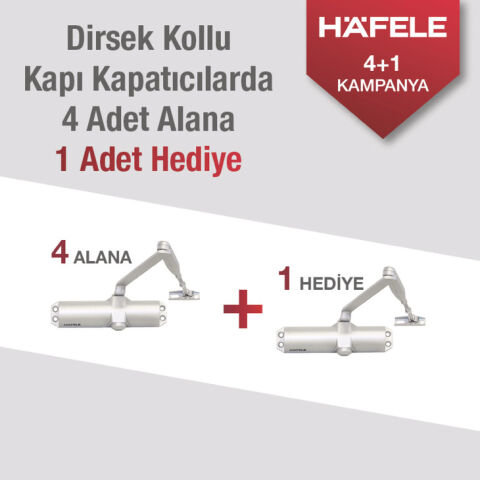 Dirsek Kollu Kapı Kapatıcı, Hafele DC 401 - 931.77.202