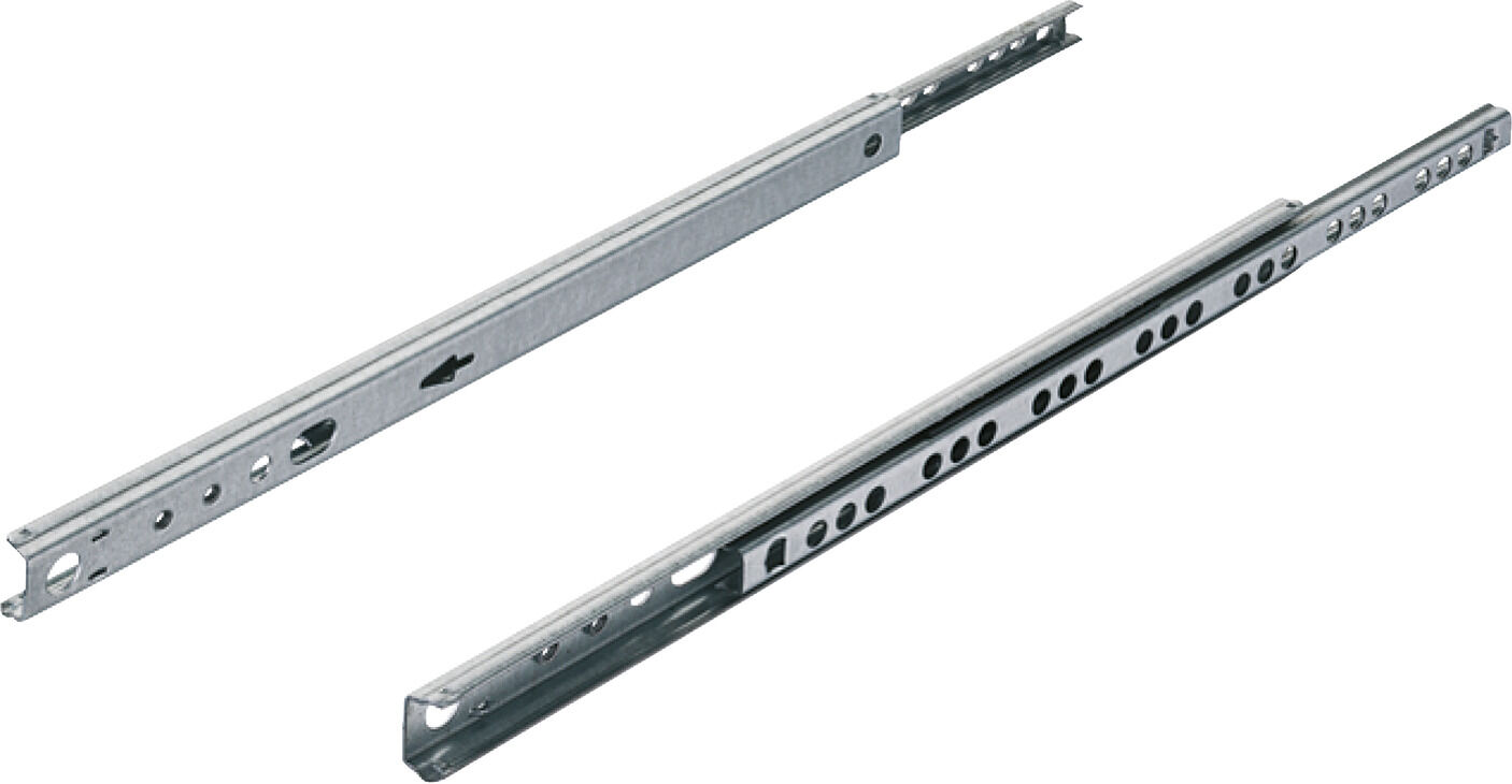 Häfele Bilyalı Ray 17 / 10 Ray Yüksekliği: 17 mm Tek 310 mm Çinko kaplama 10 kg 450.25.445