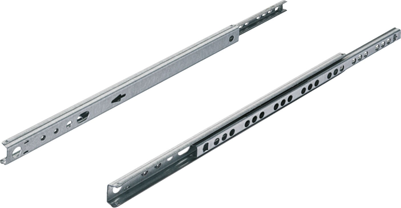 Häfele Bilyalı Ray 17 / 10 Ray Yüksekliği: 17 mm Tek 342 mm Çinko kaplama 10 kg 450.25.455