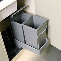 Hafele ENVIRO Çöp kutusu,antrasit,14+14 lt
