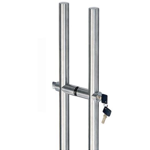 Hafele PH 2139 Çekme Kapı Kolu Seti Paslanmaz Çelik Mat 1500mm