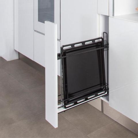 Hafele BONA II SIYAH Tepsilik siyah, sağ  15 cm